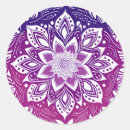 Recherche de mandala rose autocollants Violet