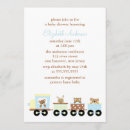 Recherche de train baby shower invitations Mignon
