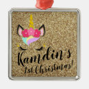 Recherche de unicorns ornements Xmas