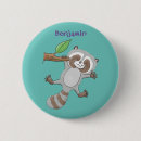 Recherche de ratons laveurs de bébé badges Mignon