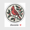 Recherche de cardinal autocollants Baies de houx