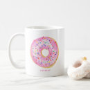 Recherche de beignet rose tasses Kawaii