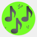 Recherche de note de musique autocollants Musical