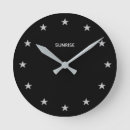 Recherche de noir brillant horloges Moderne