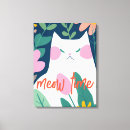 Recherche de meow impressions sur toile Chat mignon