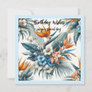 Recherche de tropical anniversaire cartes Fleurs tropicales