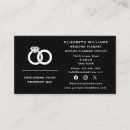 Recherche de anneaux mariage cartes visite Planificateur d'événements