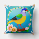 Recherche de oiseau coloré coussins Pour elle