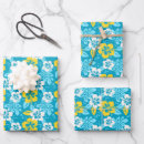 Recherche de motif hawaïen papier cadeau Hibiscus