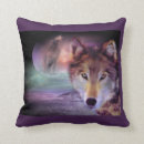 Recherche de hurlement coussins Sauvage