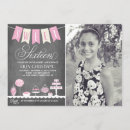 Recherche de bonbon 16 moderne invitations Rose