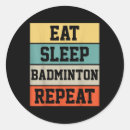 Recherche de fan de tennis autocollants Joueur de badminton