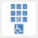 Recherche de accessibilité autocollants Fauteuil roulant