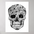 Recherche de crâne papillon posters Fleurs