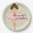 Recherche de ballerina paper assiettes Jeune fille