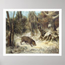 Recherche de sanglier posters Neige