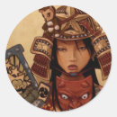 Recherche de samouraïs autocollants Femme