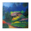 Recherche de peinture tropicale carreaux Fleurs