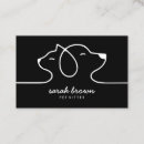 Recherche de chat blanc noir cartes visite Chien