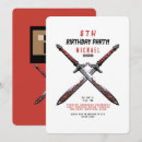 Recherche de guerrier invitations À la fête d'anniversaire