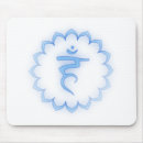 Recherche de chakras tapis souris Bleu