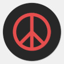 Recherche de paix amour et bonheur autocollants Hippie