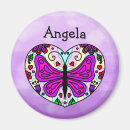 Recherche de beau pourpre magnets Papillon