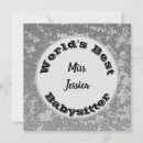 Recherche de babysitters vœux cartes Garderie