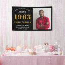 Recherche de black birthday banners posters 60e anniversaire
