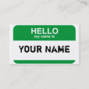Recherche de bonjour mon nom est cartes visite Affaires