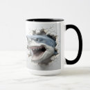 Recherche de requin verre givré tasses Dangereux