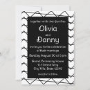 Recherche de chevron noir et blanc invitations Élégant