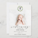 Recherche de de naissance de monogramme invitations Neutre