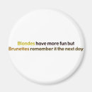 Recherche de blondes magnets Amusement