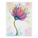 Recherche de dessin au crayon coloré posters Fleur