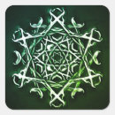 Recherche de symboles occultes autocollants Sorcière