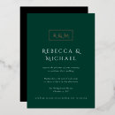 Recherche de emerald green mariage invitations Feuille d'or