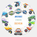 Recherche de camion de monstre autocollants Garçon