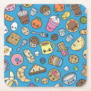 Recherche de nourriture kawaii de dessous de verres Motif