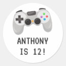 Recherche de anniversaire de jeu vidéo autocollants Tendance