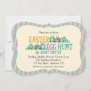 Recherche de oeufs colorés invitations Mignon