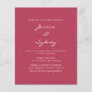 Recherche de magenta cartes invitations Classique