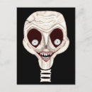 Recherche de visage de crâne cartes postales Déplaisant