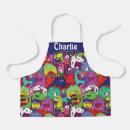 Recherche de monstre mignon tabliers Motif
