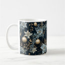 Recherche de noël imprimées tasses Bleu