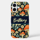 Recherche de champignon vintage iphone coques Aquarelle