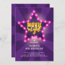Recherche de anniversaire de soirée cinéma cartes invitations Jeune fille