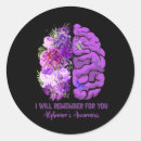 Recherche de alzheimer autocollants Violet