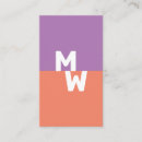 Recherche de bicolore cartes visite Monogramme