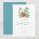 Recherche de orange et bleu invitations Fête d'anniversaire